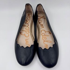 Women's‎ Sam Edelman Finnegan Ballet Flats | Scalloped Edge Leather Shoes | 6M